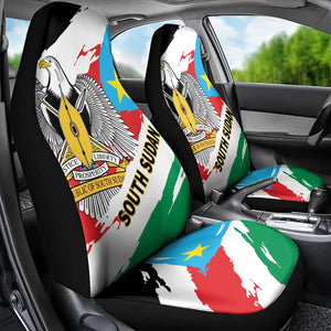 South Sudan Car Seat Cover East Africa - Grunge Flag Unique