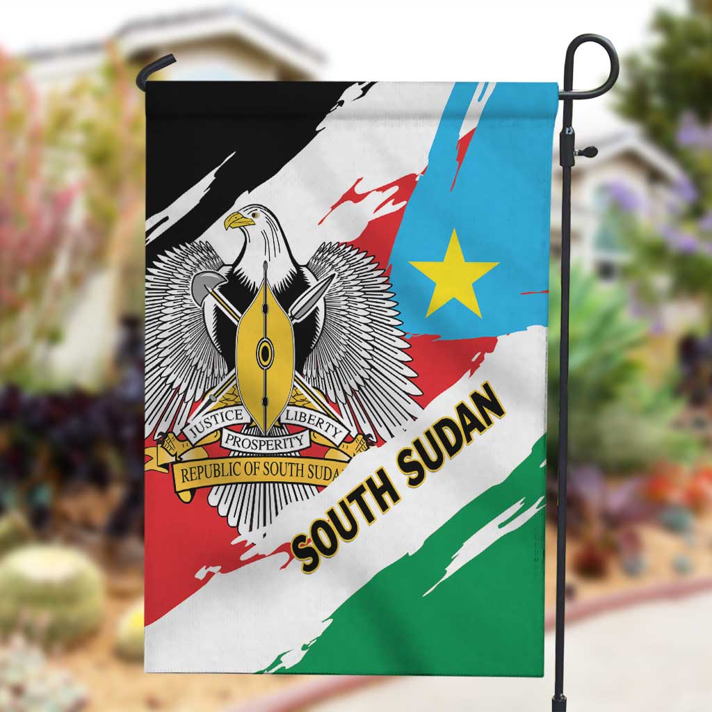 South Sudan Garden Flag East Africa - Grunge Flag Unique