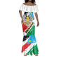 Personalized South Sudan Mermaid Dress East Africa - Grunge Flag Unique