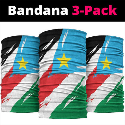South Sudan Neck Gaiter East Africa - Grunge Flag Unique - African Pride