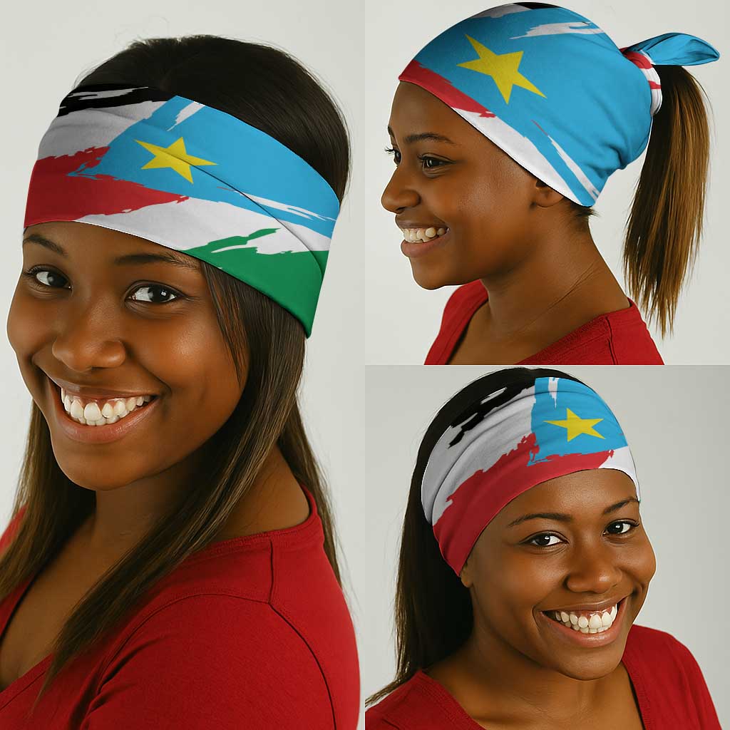 South Sudan Neck Gaiter East Africa - Grunge Flag Unique - African Pride