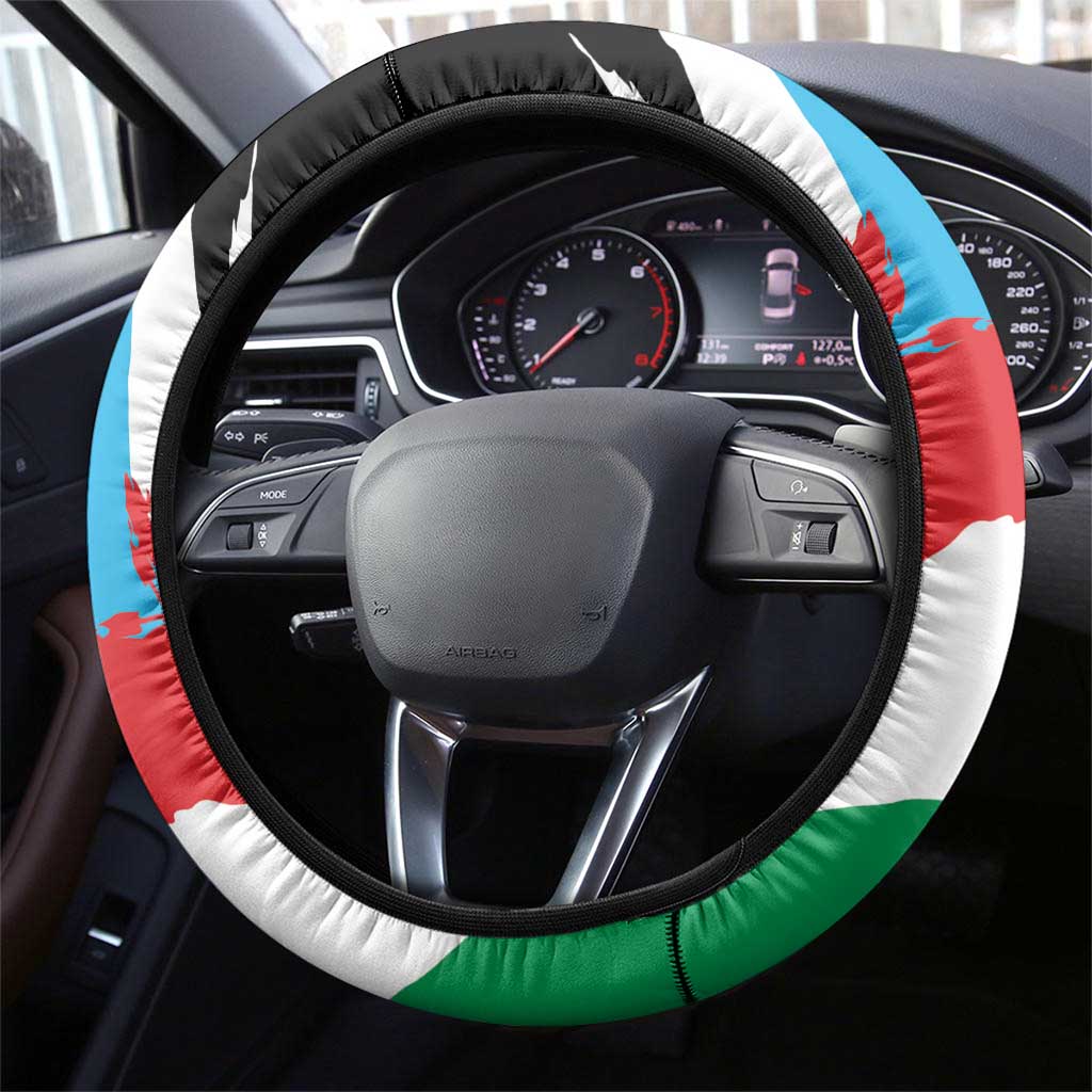 South Sudan Steering Wheel Cover East Africa - Grunge Flag Unique
