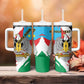 Personalized South Sudan Tumbler With Handle East Africa - Grunge Flag Unique