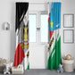 South Sudan Window Curtain East Africa - Grunge Flag Unique