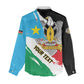 Personalized South Sudan Women Casual Shirt East Africa - Grunge Flag Unique LT01