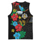 South Sudan Basketball Jersey African Pattern Hibiscus Floral - African Pride