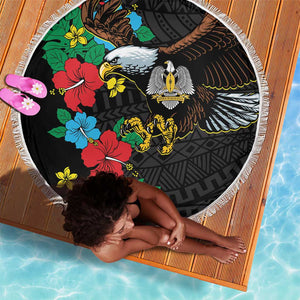 South Sudan Beach Blanket African Pattern Hibiscus Floral