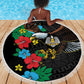 South Sudan Beach Blanket African Pattern Hibiscus Floral
