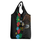South Sudan Grocery Bag African Pattern Hibiscus Floral