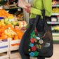 South Sudan Grocery Bag African Pattern Hibiscus Floral
