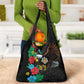 South Sudan Grocery Bag African Pattern Hibiscus Floral