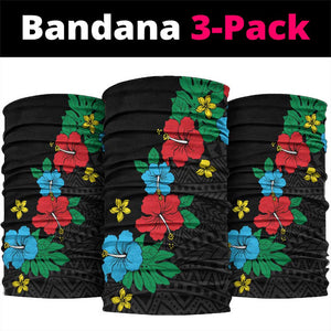 South Sudan Neck Gaiter African Pattern Hibiscus Floral LT01