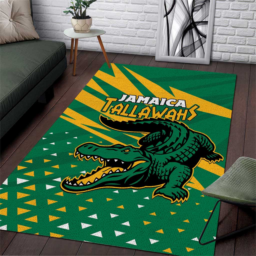 Afro Jamaica Cricket Tallawahs Area Rug Fi Wi Tallawahs Champions