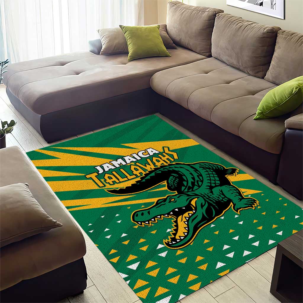 Afro Jamaica Cricket Tallawahs Area Rug Fi Wi Tallawahs Champions