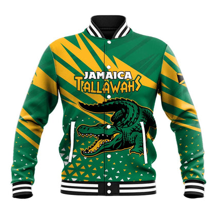 Custom Afro Jamaica Cricket Tallawahs Baseball Jacket Fi Wi Tallawahs Champions