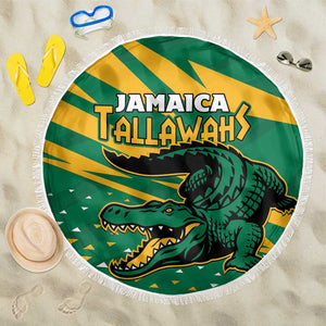 Afro Jamaica Cricket Tallawahs Beach Blanket Fi Wi Tallawahs Champions