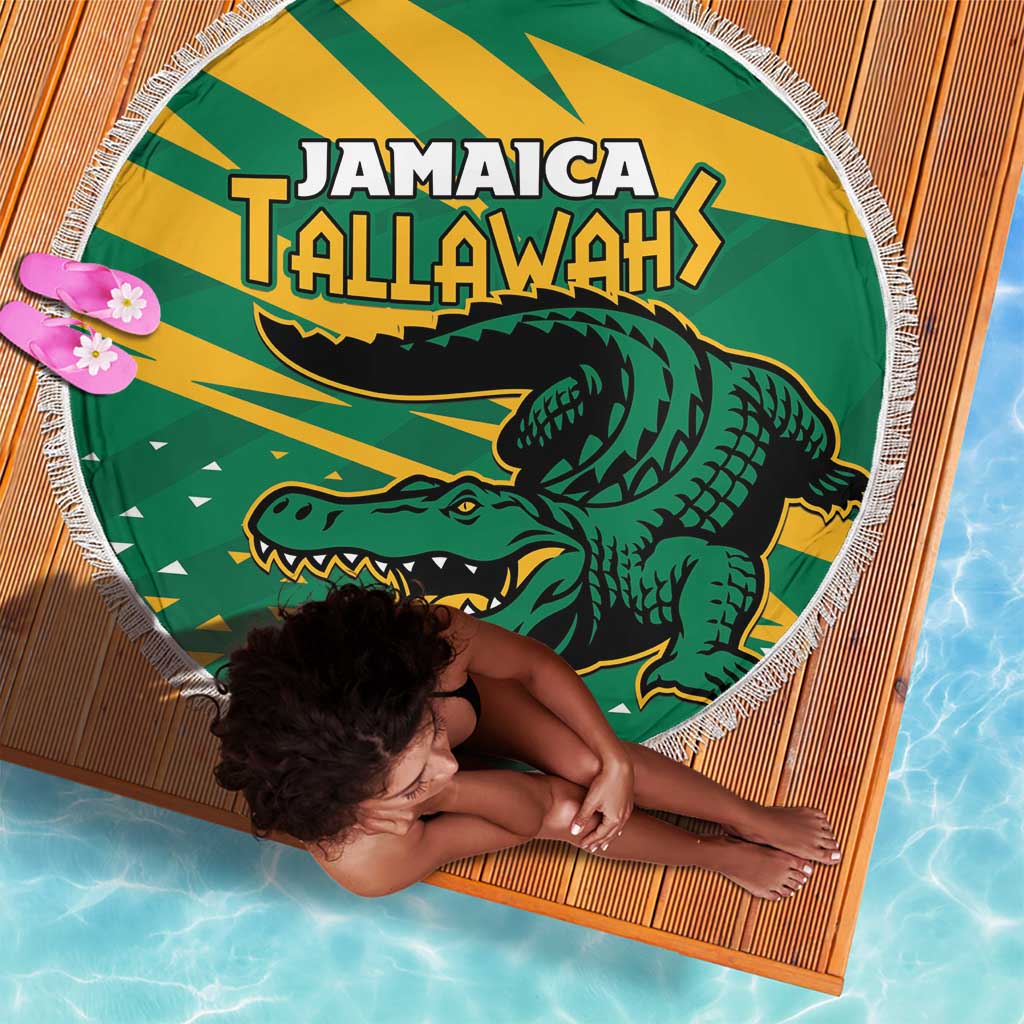 Afro Jamaica Cricket Tallawahs Beach Blanket Fi Wi Tallawahs Champions