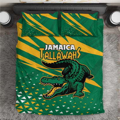 Afro Jamaica Cricket Tallawahs Bedding Set Fi Wi Tallawahs Champions