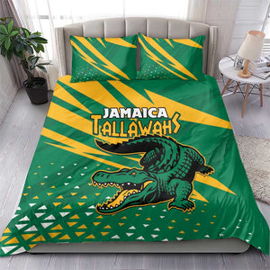 Afro Jamaica Cricket Tallawahs Bedding Set Fi Wi Tallawahs Champions