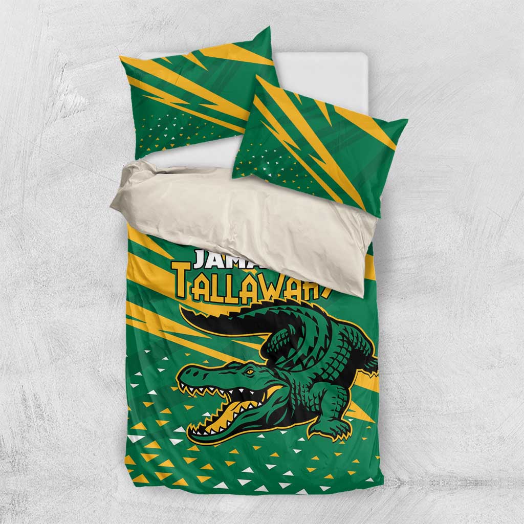 Afro Jamaica Cricket Tallawahs Bedding Set Fi Wi Tallawahs Champions