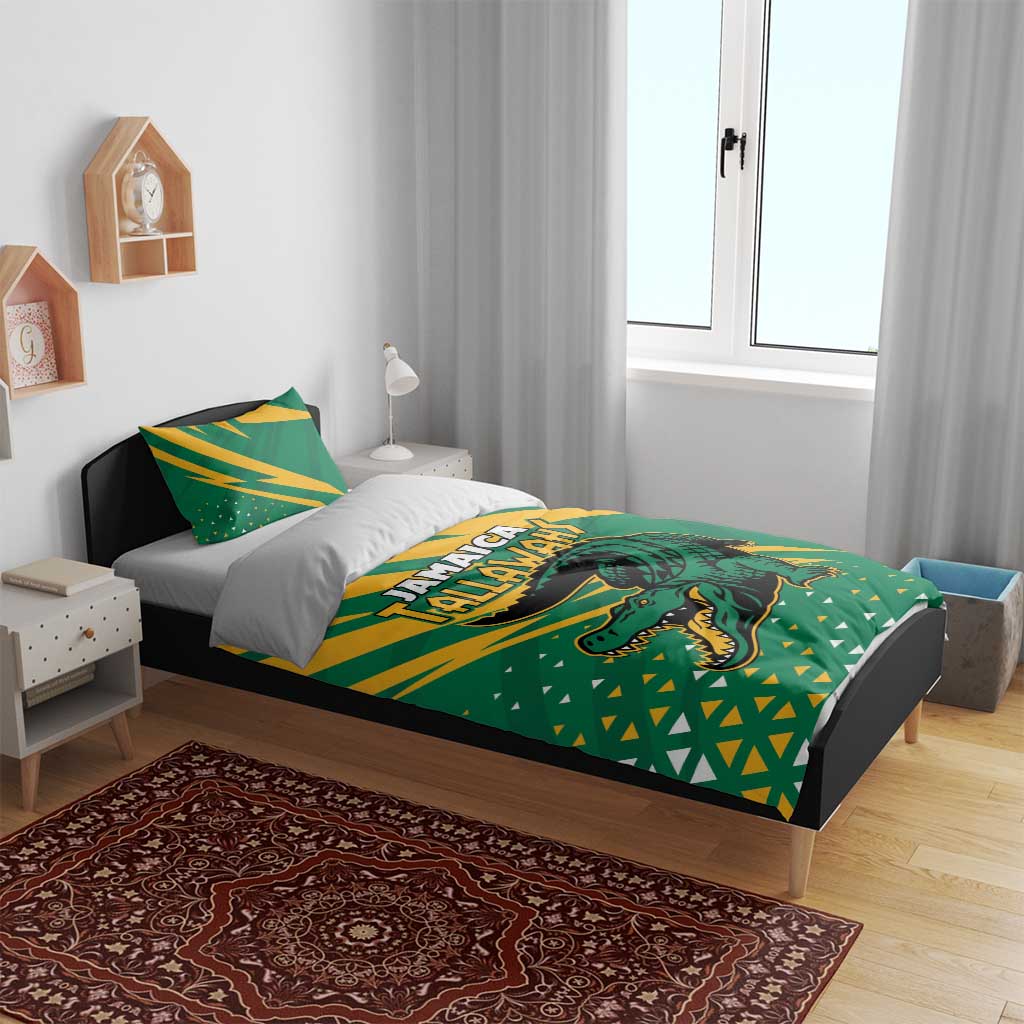 Afro Jamaica Cricket Tallawahs Bedding Set Fi Wi Tallawahs Champions