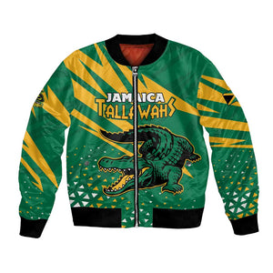 Custom Afro Jamaica Cricket Tallawahs Bomber Jacket Fi Wi Tallawahs Champions