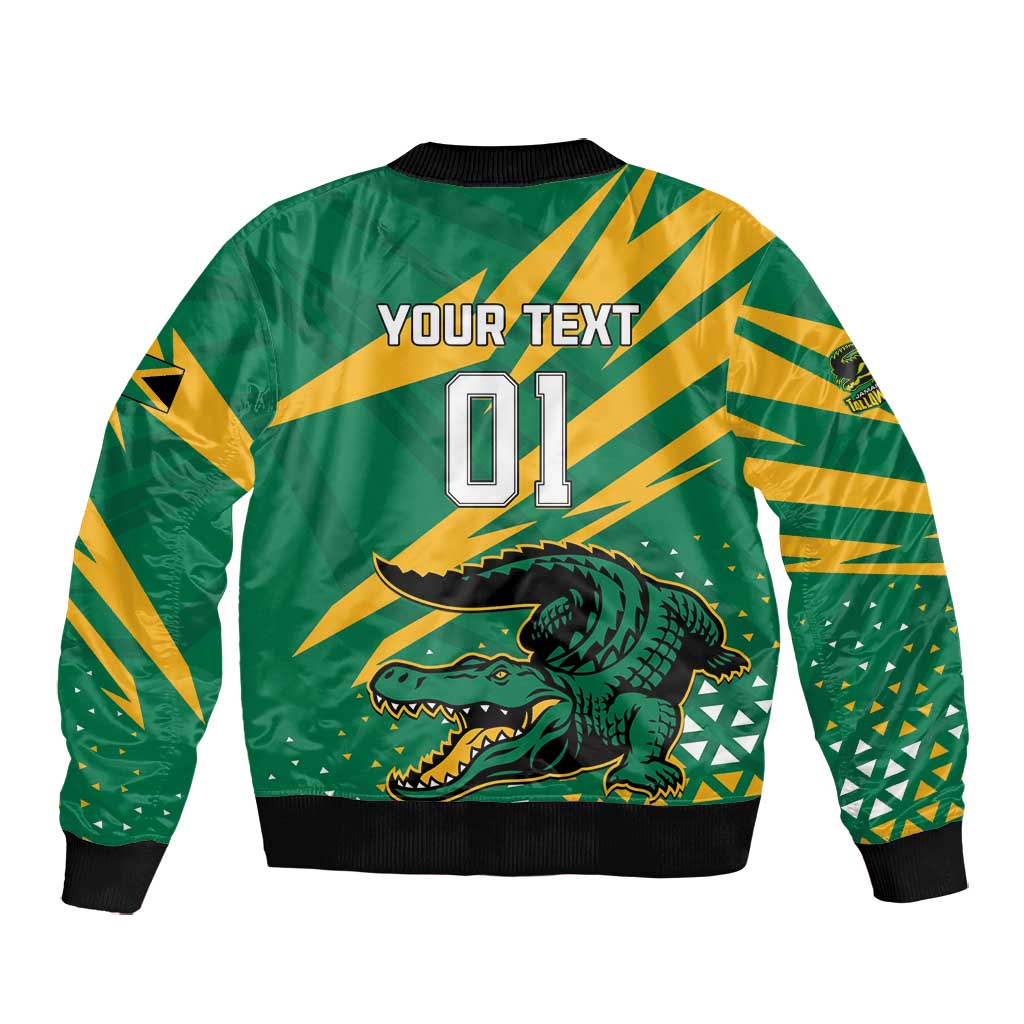 Custom Afro Jamaica Cricket Tallawahs Bomber Jacket Fi Wi Tallawahs Champions