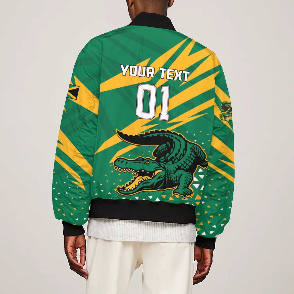 Custom Afro Jamaica Cricket Tallawahs Bomber Jacket Fi Wi Tallawahs Champions