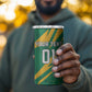 Custom Afro Jamaica Cricket Tallawahs 4 in 1 Can Cooler Tumbler Fi Wi Tallawahs Champions