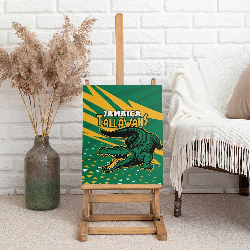 Afro Jamaica Cricket Tallawahs Canvas Wall Art Fi Wi Tallawahs Champions
