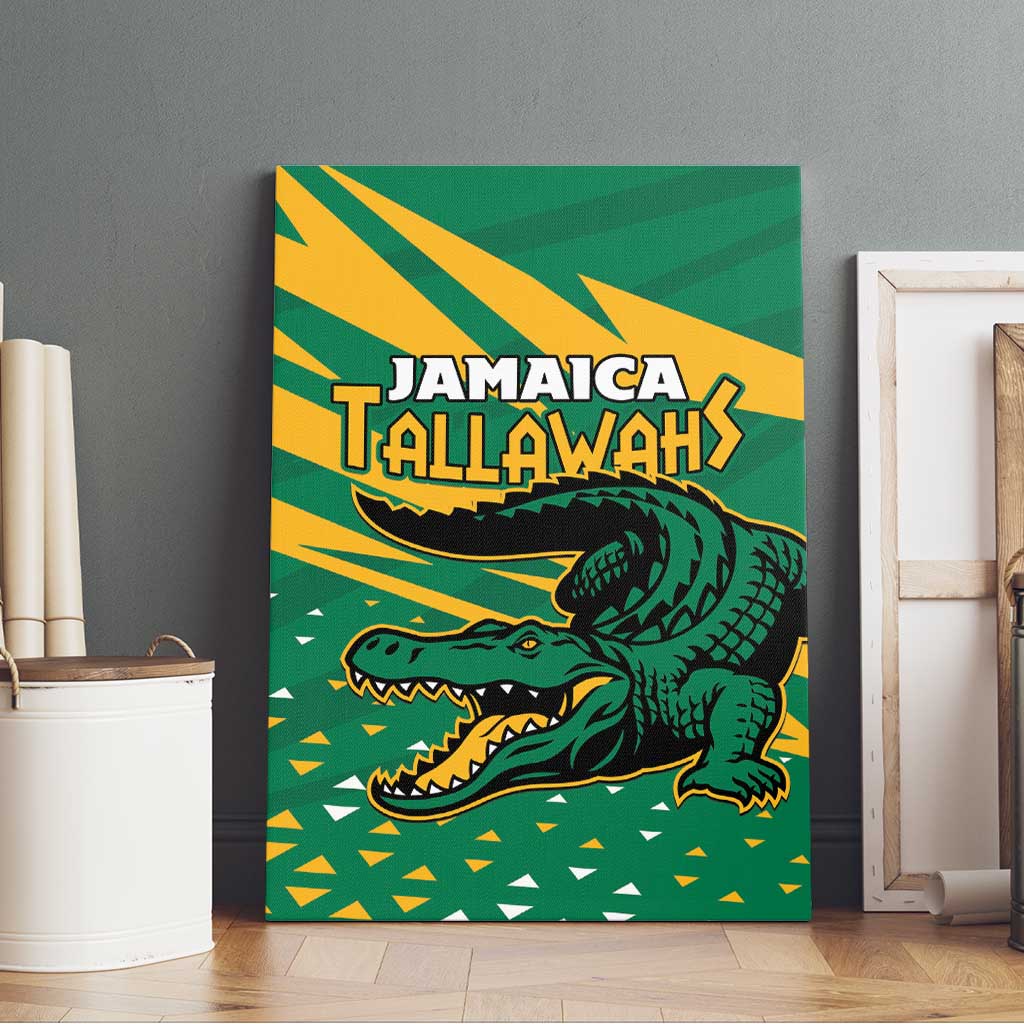Afro Jamaica Cricket Tallawahs Canvas Wall Art Fi Wi Tallawahs Champions