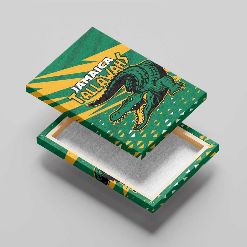 Afro Jamaica Cricket Tallawahs Canvas Wall Art Fi Wi Tallawahs Champions