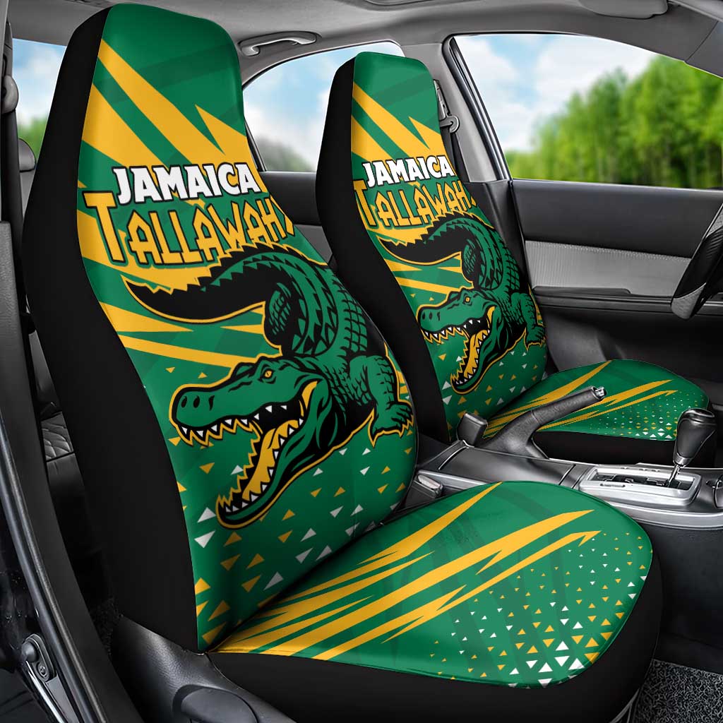 Afro Jamaica Cricket Tallawahs Car Seat Cover Fi Wi Tallawahs Champions