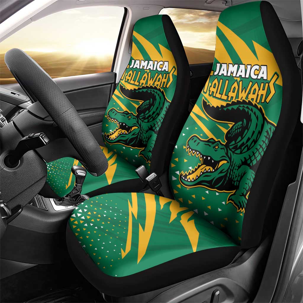Afro Jamaica Cricket Tallawahs Car Seat Cover Fi Wi Tallawahs Champions