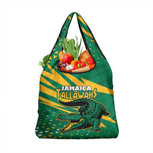Afro Jamaica Cricket Tallawahs Grocery Bag Fi Wi Tallawahs Champions