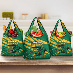 Afro Jamaica Cricket Tallawahs Grocery Bag Fi Wi Tallawahs Champions