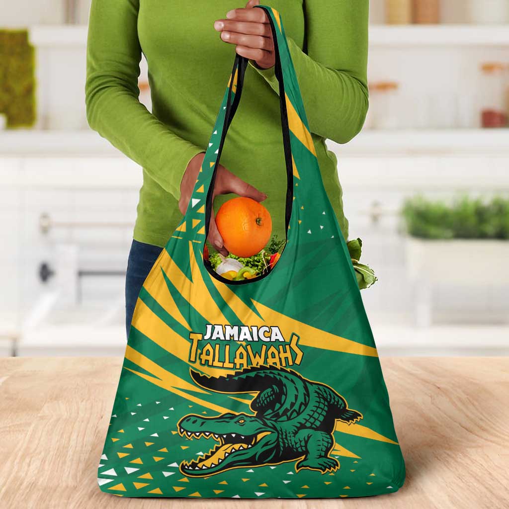 Afro Jamaica Cricket Tallawahs Grocery Bag Fi Wi Tallawahs Champions