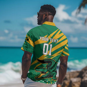 Custom Afro Jamaica Cricket Tallawahs Hawaiian Shirt Fi Wi Tallawahs Champions
