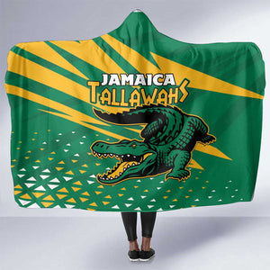 Afro Jamaica Cricket Tallawahs Hooded Blanket Fi Wi Tallawahs Champions