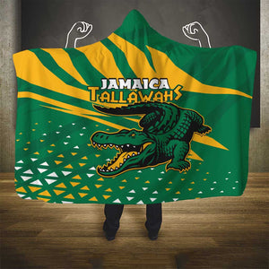 Afro Jamaica Cricket Tallawahs Hooded Blanket Fi Wi Tallawahs Champions