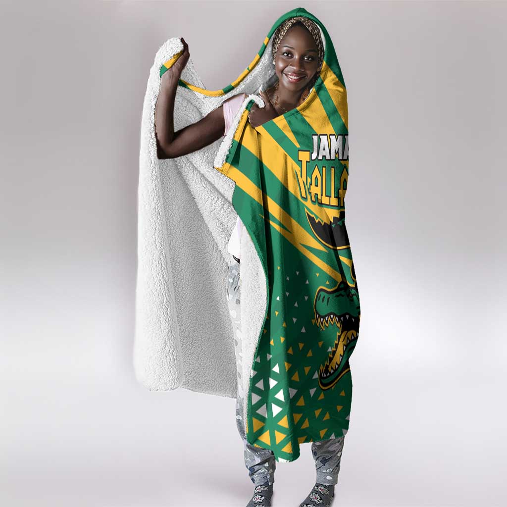 Afro Jamaica Cricket Tallawahs Hooded Blanket Fi Wi Tallawahs Champions