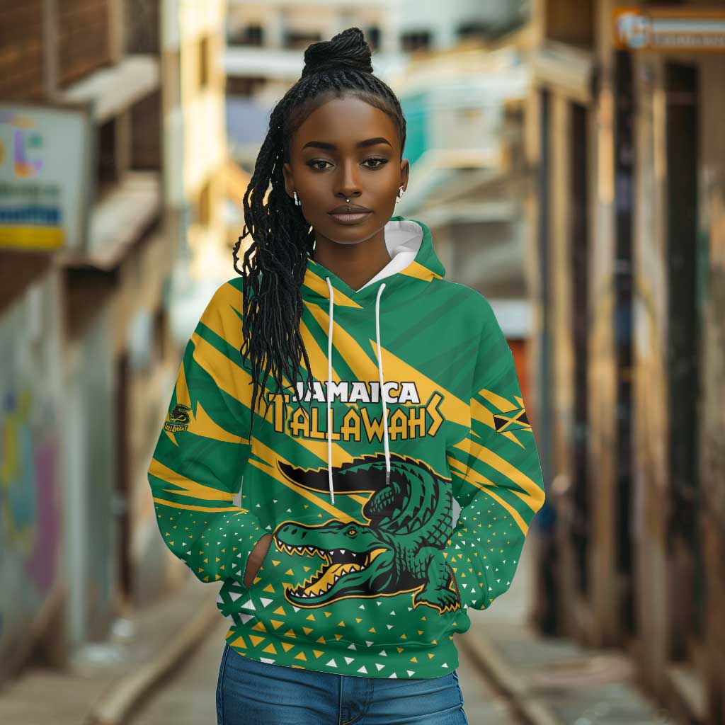 Custom Afro Jamaica Cricket Tallawahs Hoodie Fi Wi Tallawahs Champions