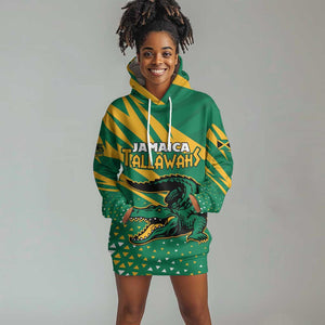Custom Afro Jamaica Cricket Tallawahs Hoodie Dress Fi Wi Tallawahs Champions