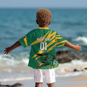 Custom Afro Jamaica Cricket Tallawahs Kid Hawaiian Shirt Fi Wi Tallawahs Champions