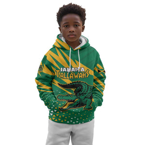 Custom Afro Jamaica Cricket Tallawahs Kid Hoodie Fi Wi Tallawahs Champions