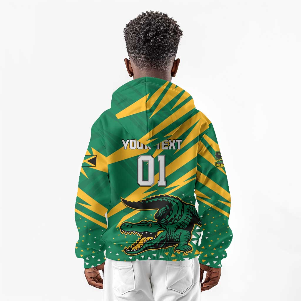 Custom Afro Jamaica Cricket Tallawahs Kid Hoodie Fi Wi Tallawahs Champions