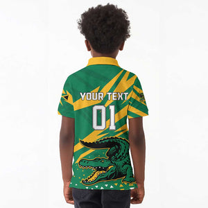 Custom Afro Jamaica Cricket Tallawahs Kid Polo Shirt Fi Wi Tallawahs Champions