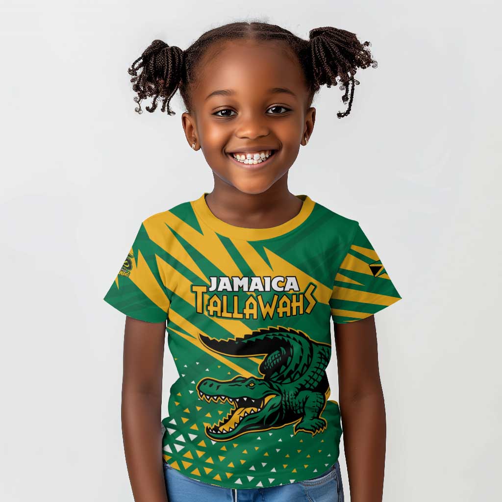 Custom Afro Jamaica Cricket Tallawahs Kid T shirt Fi Wi Tallawahs Champions