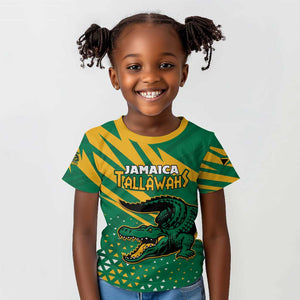 Custom Afro Jamaica Cricket Tallawahs Kid T shirt Fi Wi Tallawahs Champions