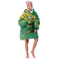 Custom Afro Jamaica Cricket Tallawahs Kid Wearable Blanket Hoodie Fi Wi Tallawahs Champions